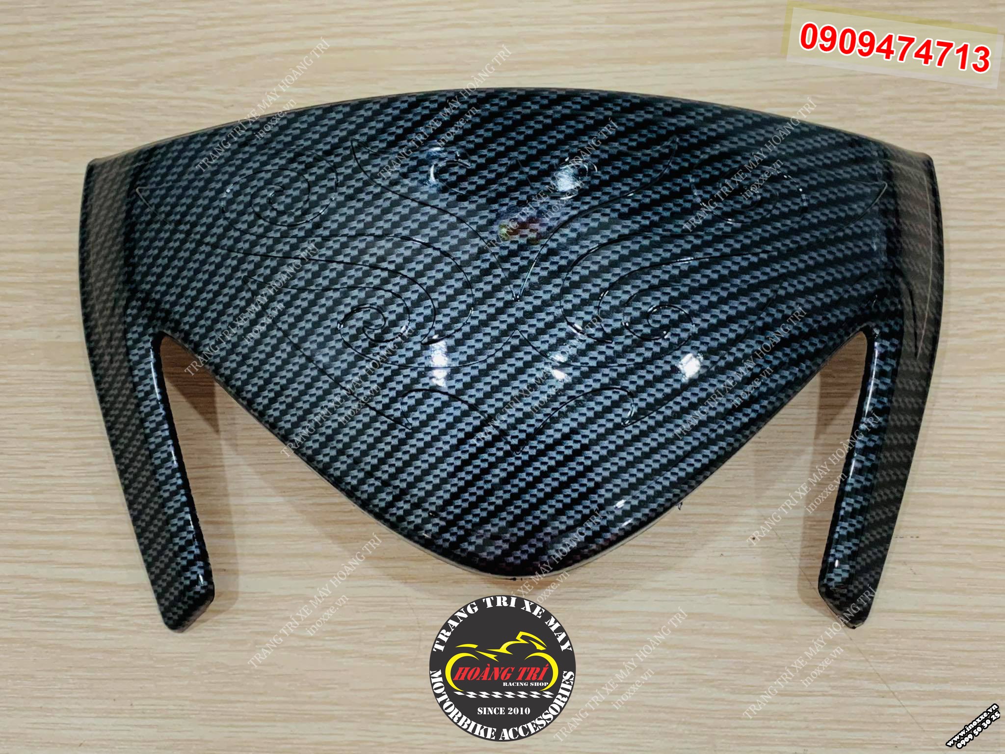 Ốp đầu đèn Vision 2021 sơn Carbon